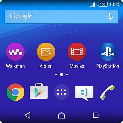 Back to Lollipop Xperia Theme for those who boring icon