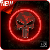 The Punisher Skull Arts Wallpaper HD أيقونة