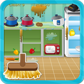 Clean house and kitchen icon