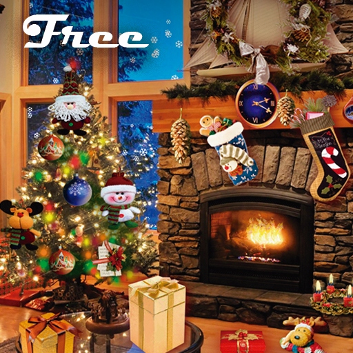 Christmas Fireplace LWP icon