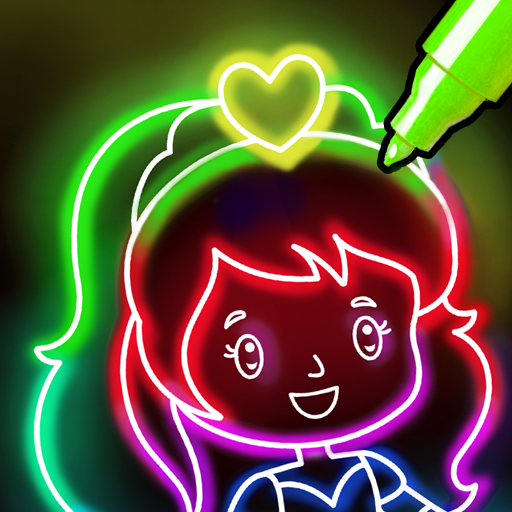 Doodle Glow Coloring Games icon