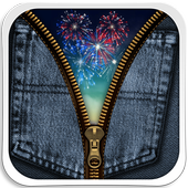 Jeans Zipper Lock Screen icon