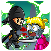 Samurai Ninja Dash vs Zombies icon
