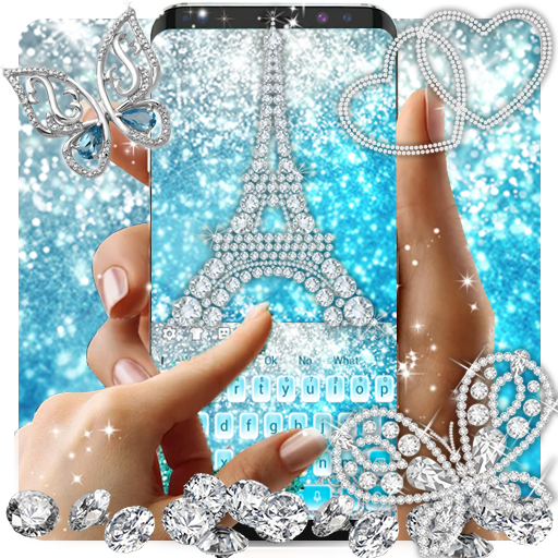 برج الحب بريق لوحة المفاتيح أيقونة