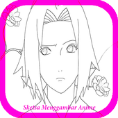 Sketsa Menggambar Anime icon