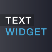 Text widget icon