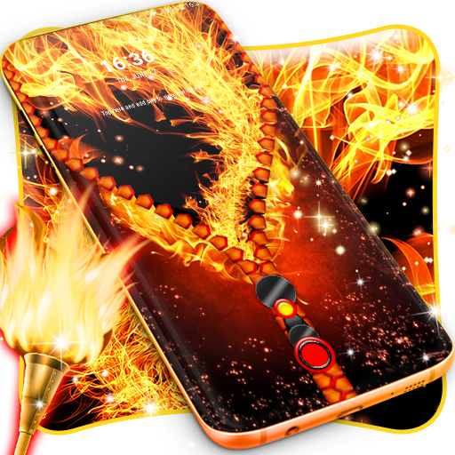 Flame lock screen icon