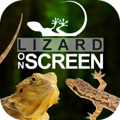 Lizard on Phone Screen: Funny Animation icon