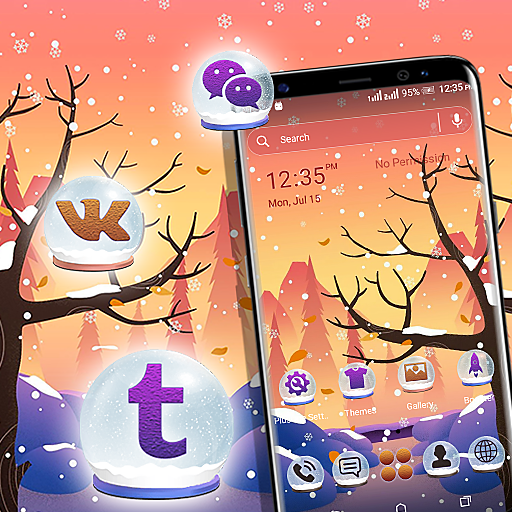 Winter Forest Launcher Theme icon