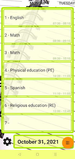 My Grades - School Timetable screenshot 2