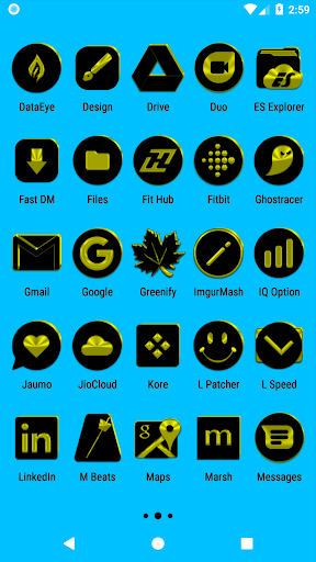 Black and Yellow Icon Pack screenshot 3