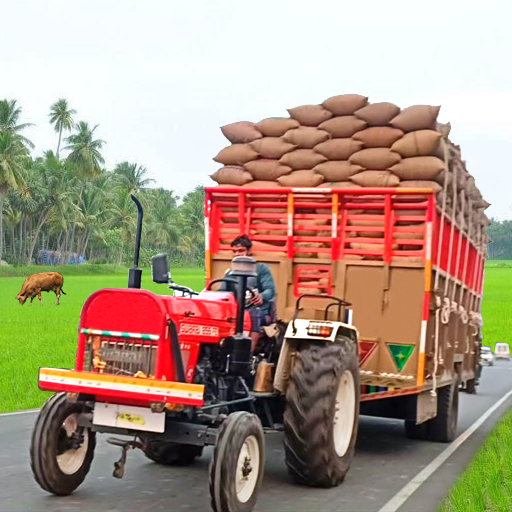 Tractor Trolley Farming Simulator: Tractor Driving icon