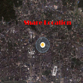Share Location with GPS icon