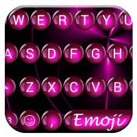 Spheres Pink Emoji Keyboard