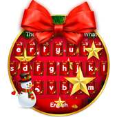 Christmas Bow Keyboard Theme on 9Apps