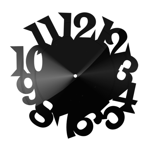 Vintage Vinyl Clock widget icon