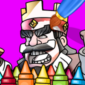 Clash Royale  Coloring book -Coloring Clash Royale icon