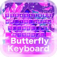 Butterfly Purple Keyboard Theme on 9Apps