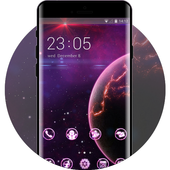 Theme for space pink interstellar wallpaper icon