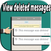 View whats deleted messages icon