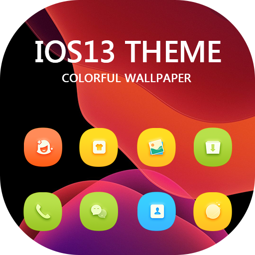 Theme for OS 13 Colorful Glass launcher icon
