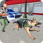 US Police Dog Transport Truck Sim: Crime City Game icon