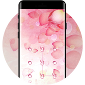 Pink Petal APP Lock Theme Nature Pin Lock Screen icon