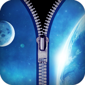 space fake zipper lock icon