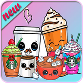 كيفية رسم المشروبات لطيف أيقونة