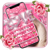 ikon Tema Keyboard Cinta Hati