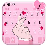 Finger Heart Love Keyboard on 9Apps