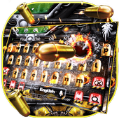 Motyw klawiatury Army Bullet Gun icon