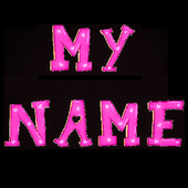 3D My Name Pink Live Wallpaper icon