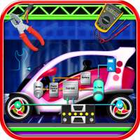 Electric Car Repairing - Auto Mechanic Workshop