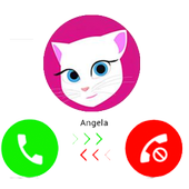 A Fake Call From Talking Cat Angela Prank icon