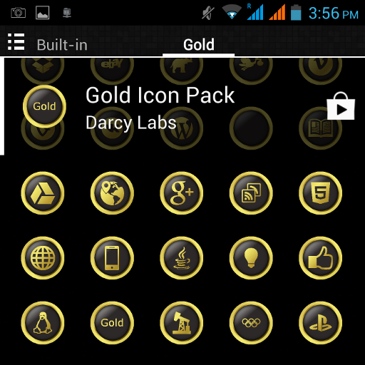 New Gold Icon Pack Free icon