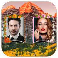 Mountains Photo Frames Dual: Editor bingkai foto on 9Apps