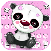 Юникорн панда клавиатура тема Cute panda иконка