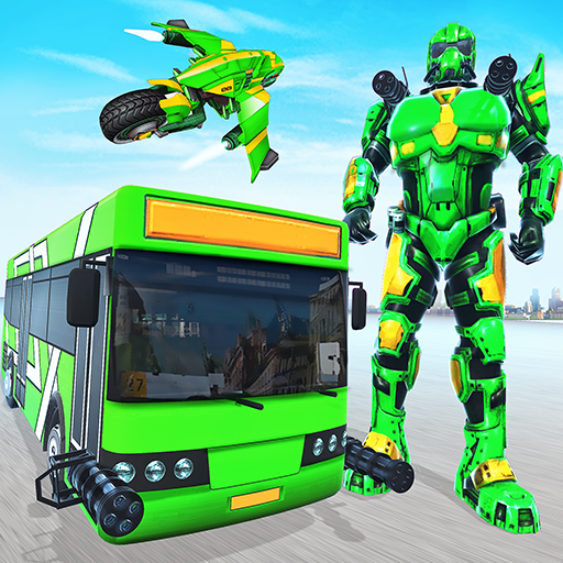 Modern Bus Robot Transform Bike Robot Games أيقونة