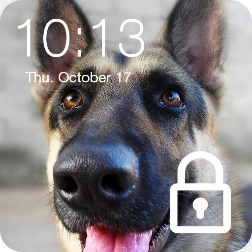 German Shepherd Wallpaper Dogs PIN Lock Screen icon