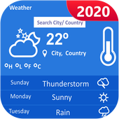 weather clock and widget for android icon
