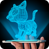 Hologramm 3D Cat Simulator icon