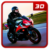 City Highway Motorbike Rider 3D Traffic Racer Game أيقونة