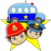 Police Bus And Police Car Game icon