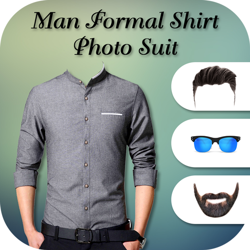 Man Formal Shirt Photo Suit Maker icon