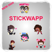 Sticker StickWapp Romantic for whatsapp icon