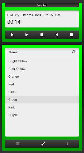 React Amp - MP3 Player screenshot 1