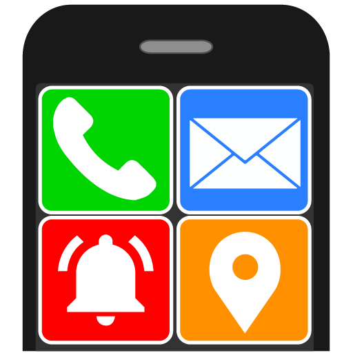 Senior Safety Phone - Big Icons Launcher icon