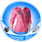 Woman Designer Shirt Foto Edit icon