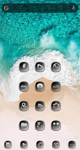 Silver Crystal Glass - Icons pack Theme WALLPAPER screenshot 6